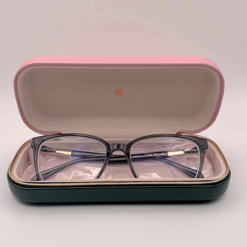 Kate Spade Ophthalmic Eyeglass Frames KB7 Davina Transparent Gray - Picture 4 of 11